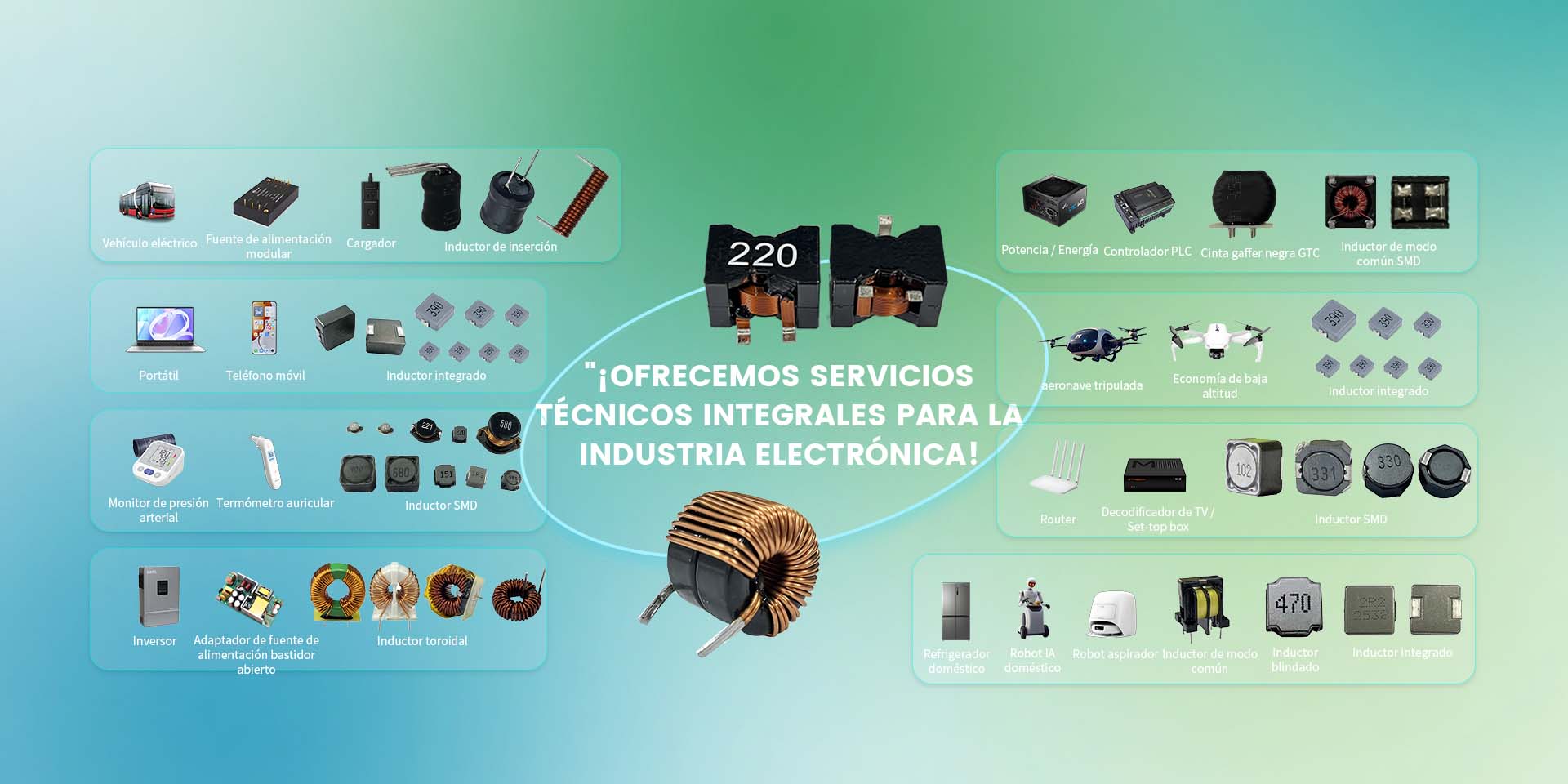 Aplicaciones de inductores confiables